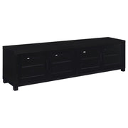 Sachin 4-door Engineered Wood 79-inch TV Stand Black