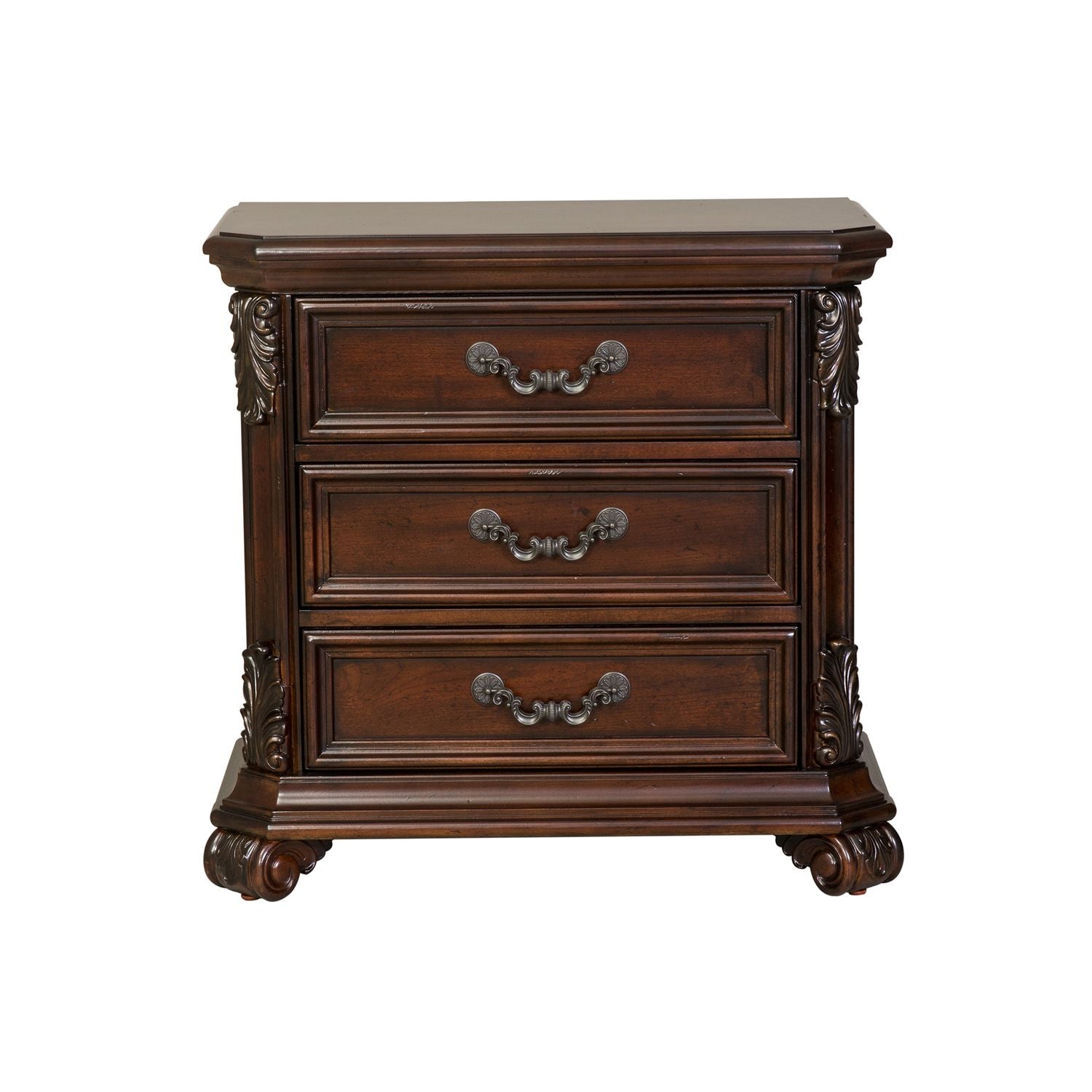 Messina Estates Queen Poster Bed, Dresser & Mirror, Chest, Nightstand