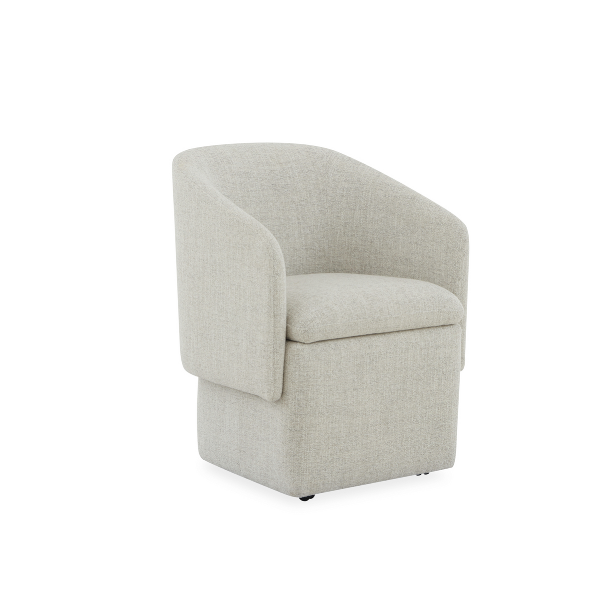 Accent Dining Accent Storage Dining Chair with Casters