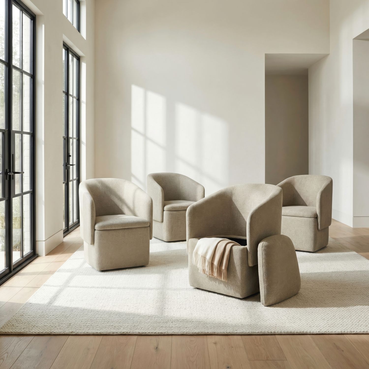 Accent Dining Sand Accent Dining Chairs - Set of 4