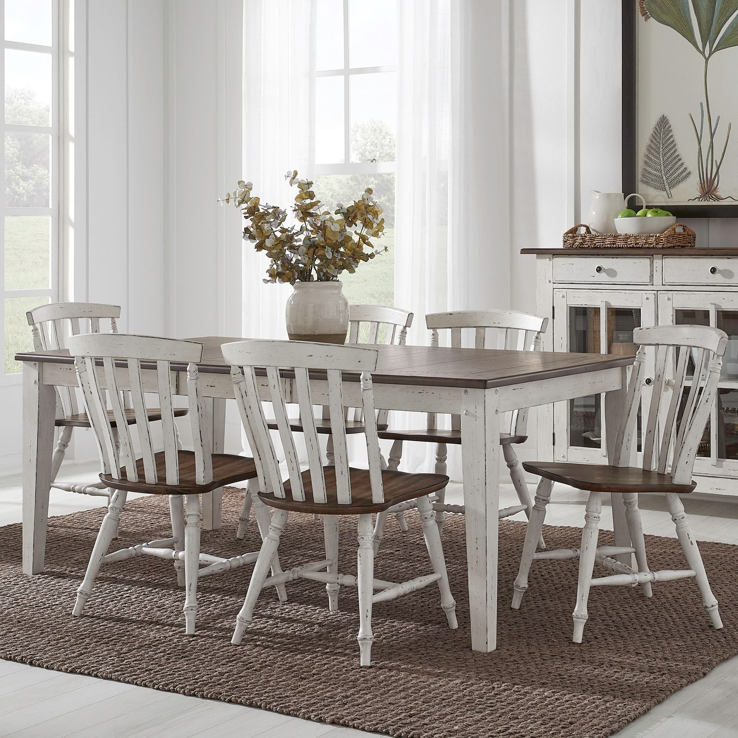 Al Fresco 7 Piece Rectangular Table Set