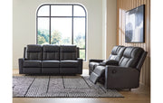 Mackmenville Reclining Sofa and Reclining Loveseat with Console