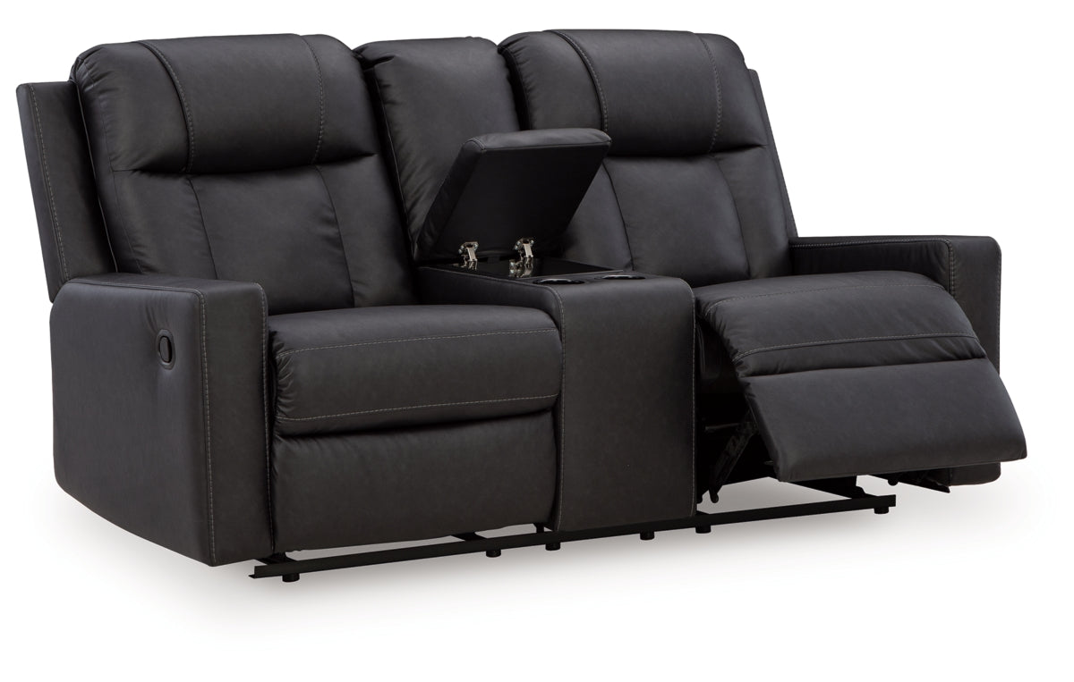 Mackmenville Reclining Loveseat with Console