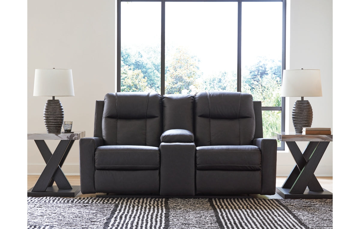 Mackmenville Reclining Loveseat with Console