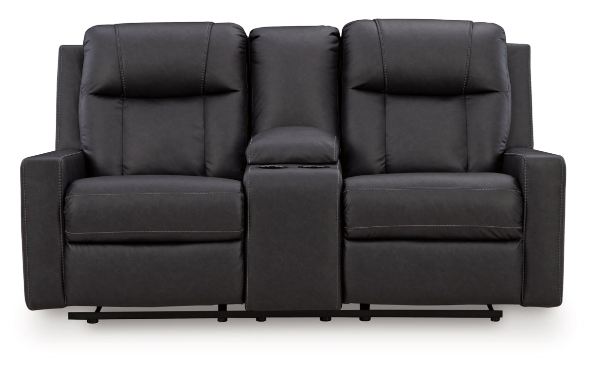 Mackmenville Reclining Loveseat with Console