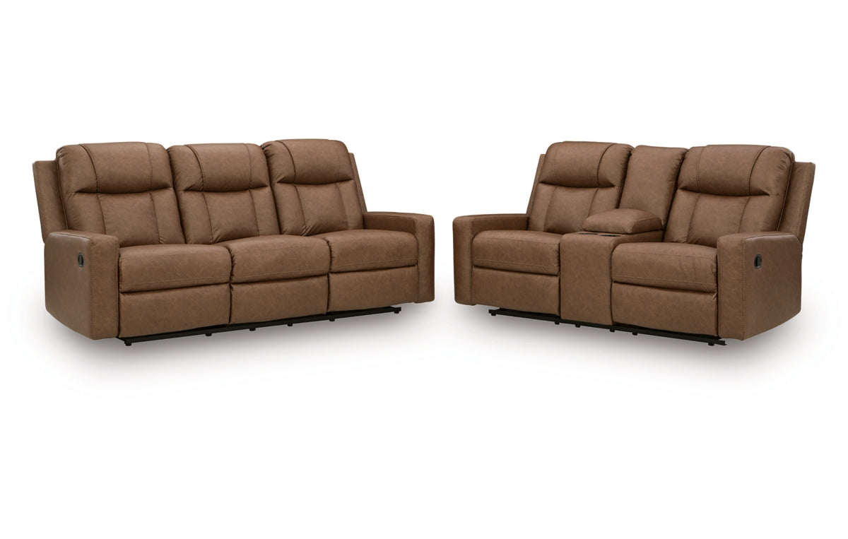 Mackmenville Reclining Sofa and Reclining Loveseat with Console