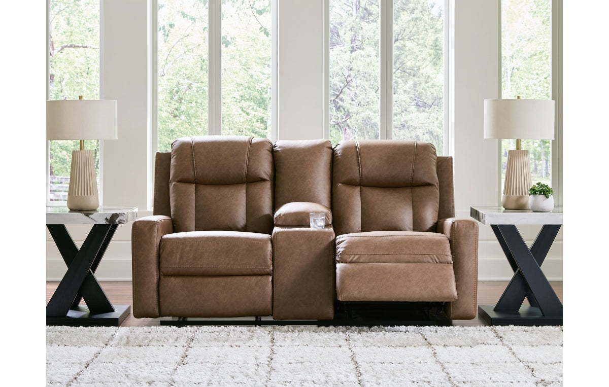 Mackmenville Reclining Loveseat with Console