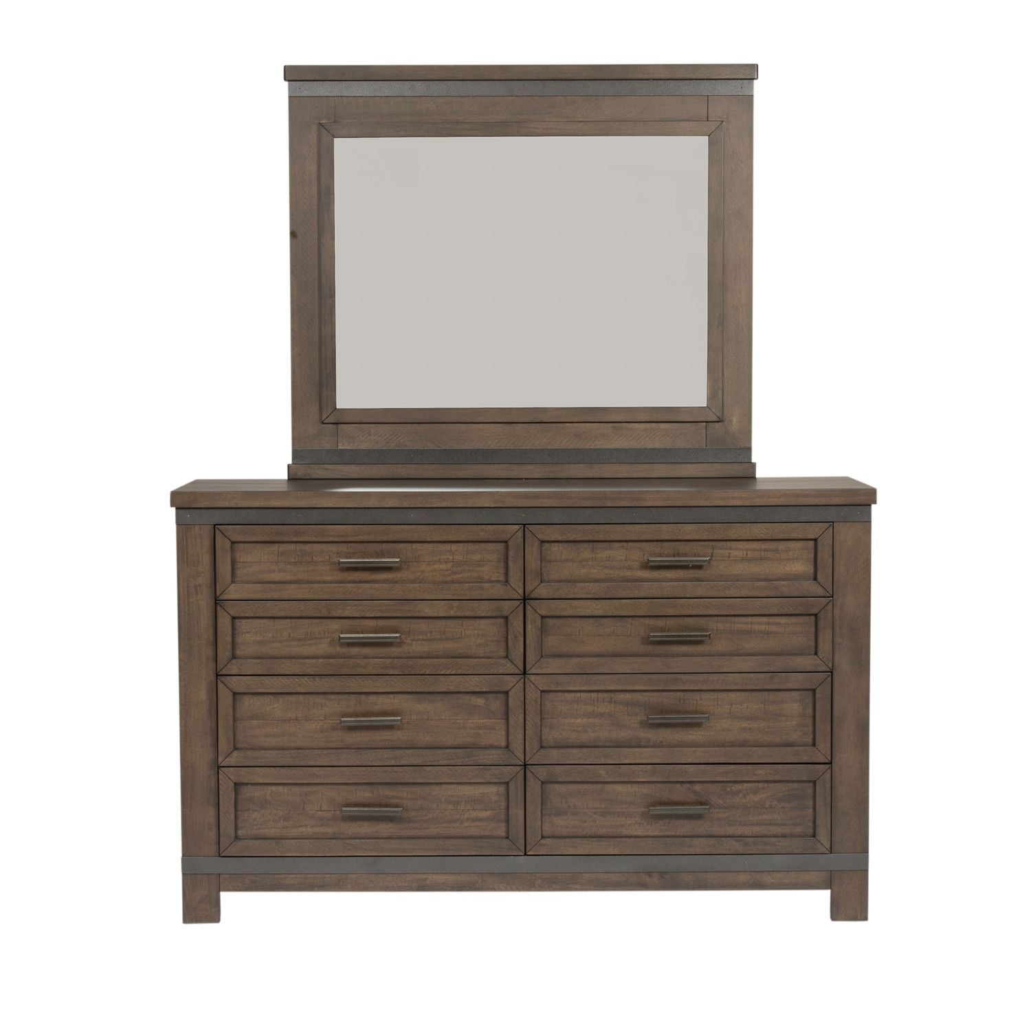 Thornwood Hills King Two Sided Storage Bed, Dresser & Mirror, Nightstand