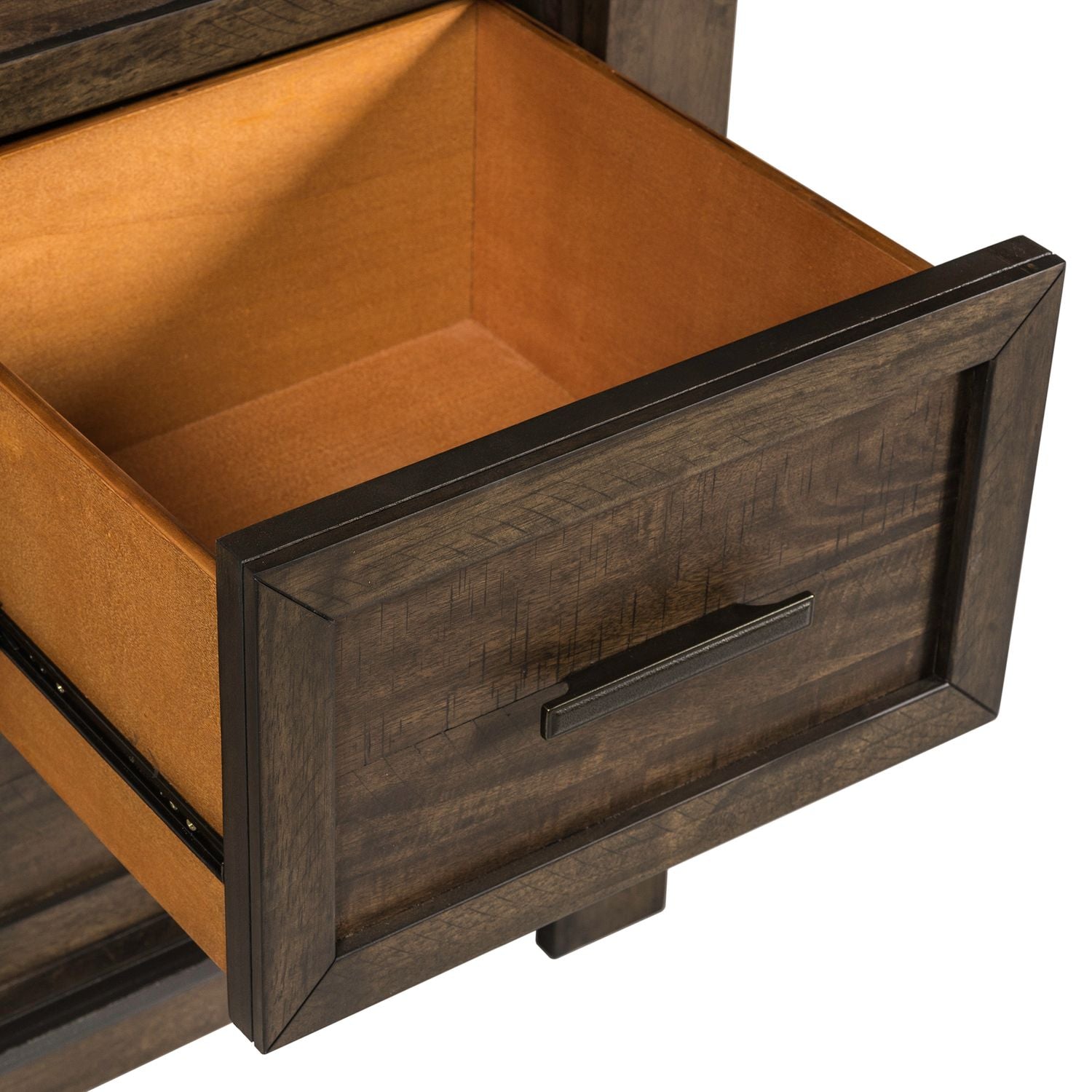 Thornwood Hills King Two Sided Storage Bed, Dresser & Mirror, Nightstand