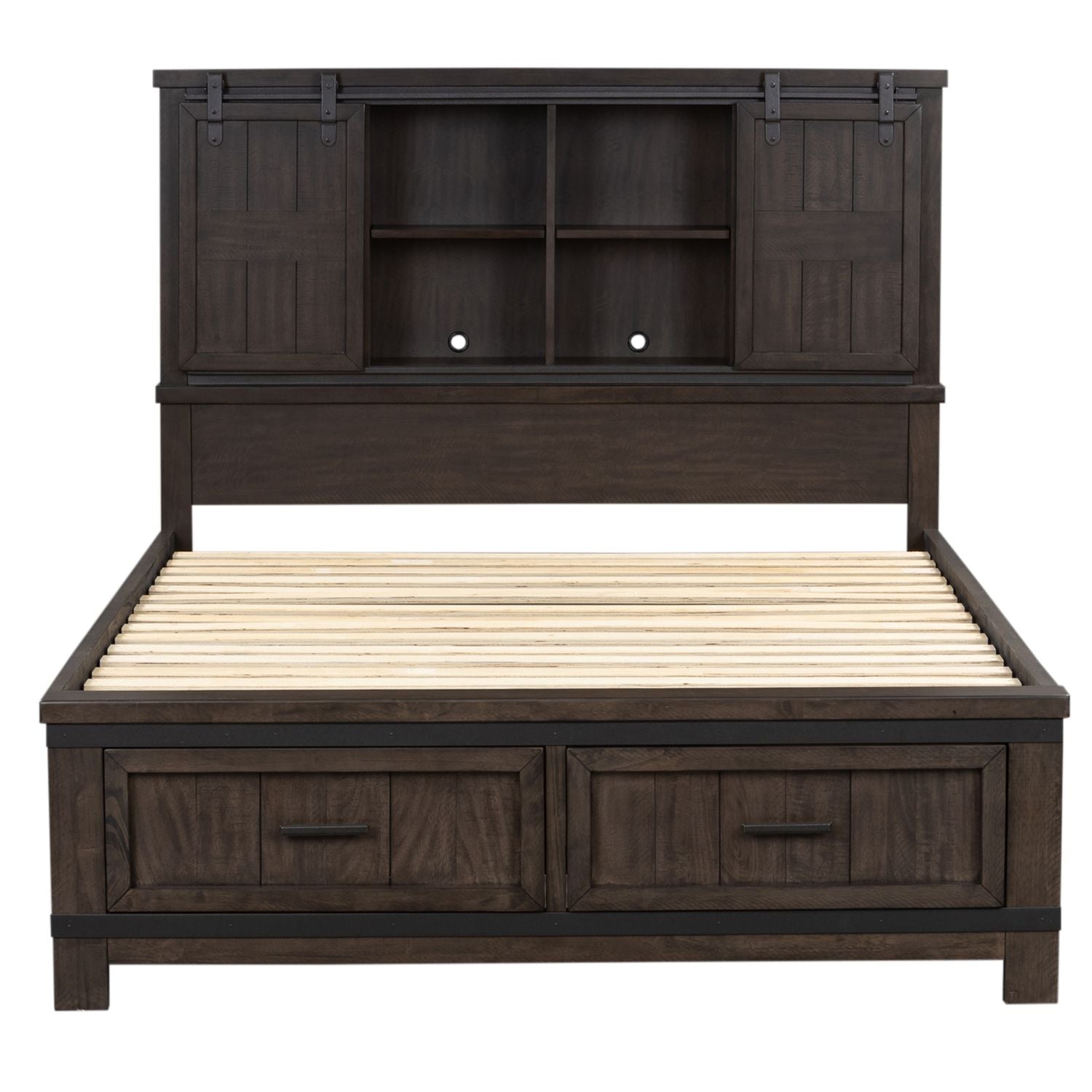 Thornwood Hills King Bookcase Bed, Dresser & Mirror, Chest, Nightstand