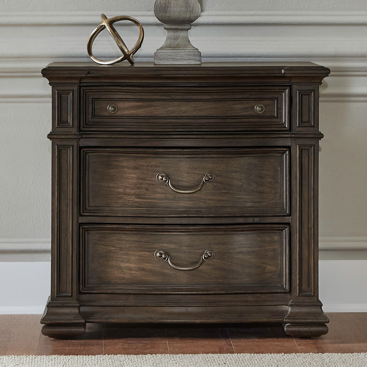 Providence Park Bedside Chest with Charging Station