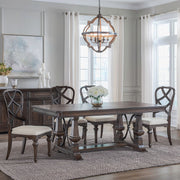 Providence Park 5 Piece Trestle Table Set