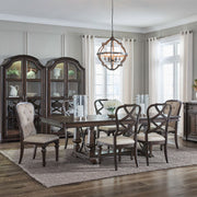 Providence Park Alt 7 Piece Trestle Table Set