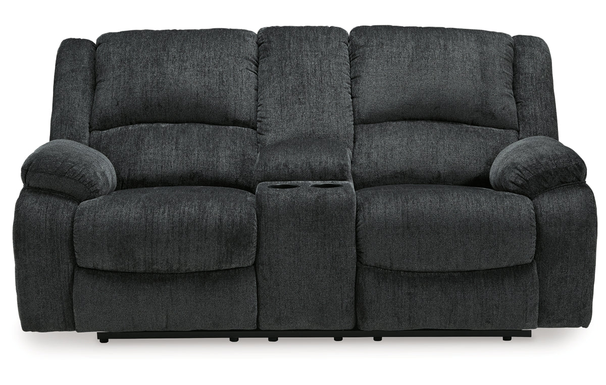 Draycoll Reclining Loveseat with Console