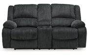 Draycoll Reclining Loveseat with Console