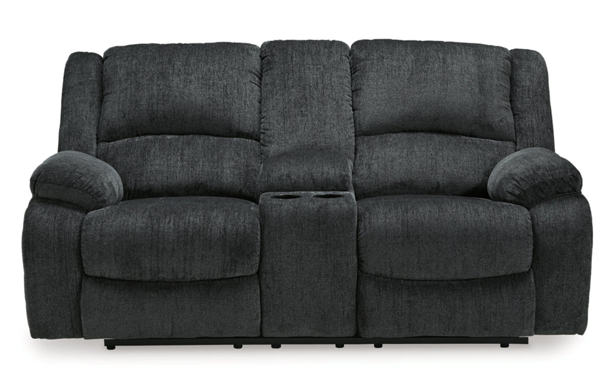 Draycoll Power Reclining Loveseat with Console