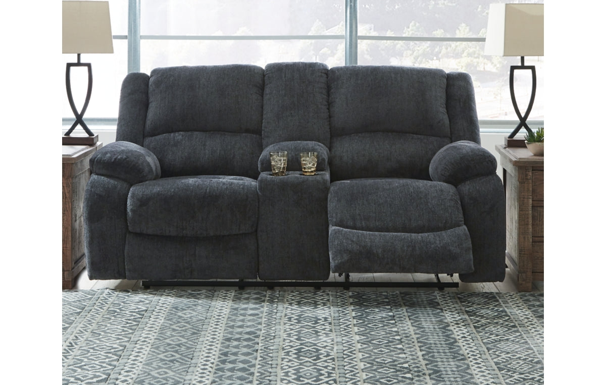 Draycoll Reclining Loveseat with Console