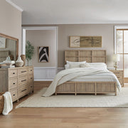 Proximity Place King California Panel Bed, Dresser & Mirror, Nightstand