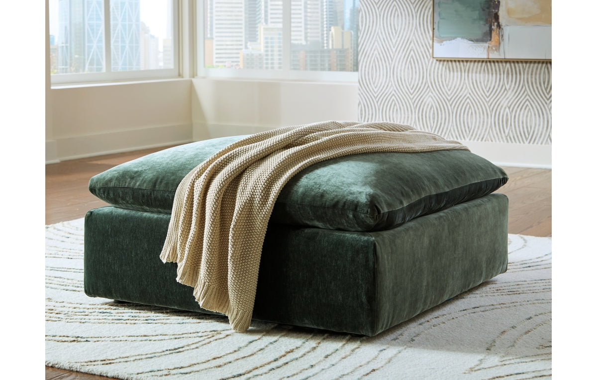 Carriage View Oversized Accent Ottoman