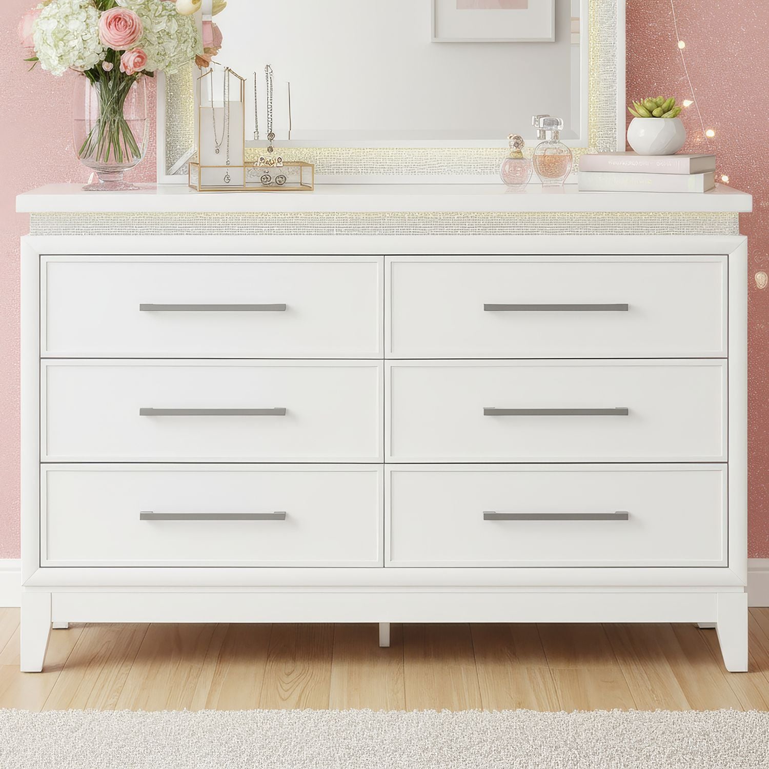 Reflections 6 Drawer Dresser with Lights