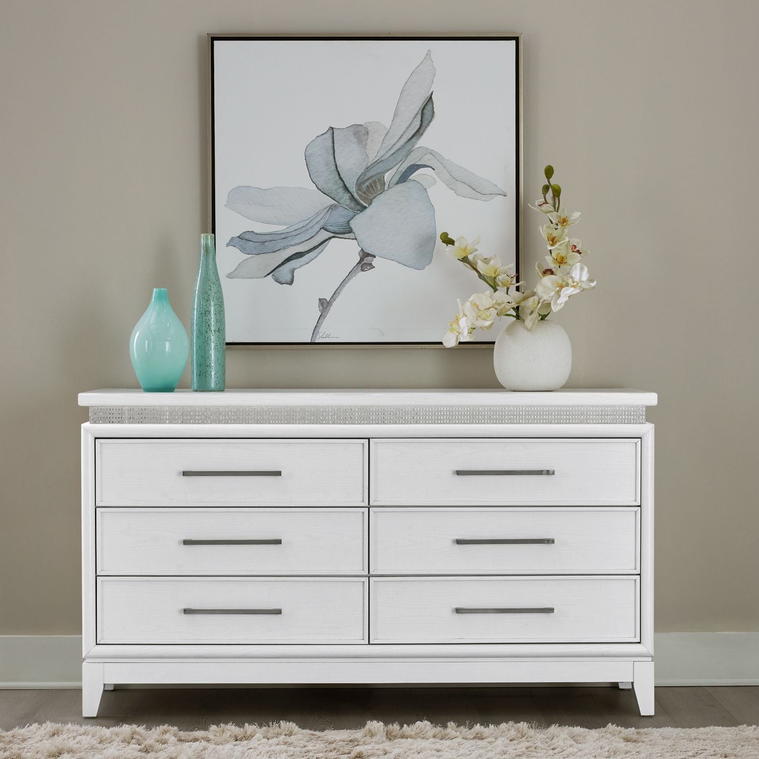 Reflections 6 Drawer Dresser with Lights