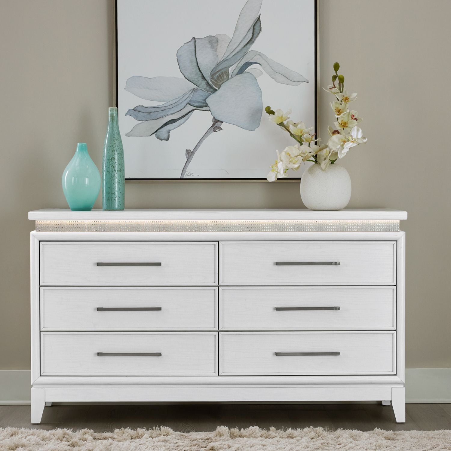 Reflections 6 Drawer Dresser with Lights