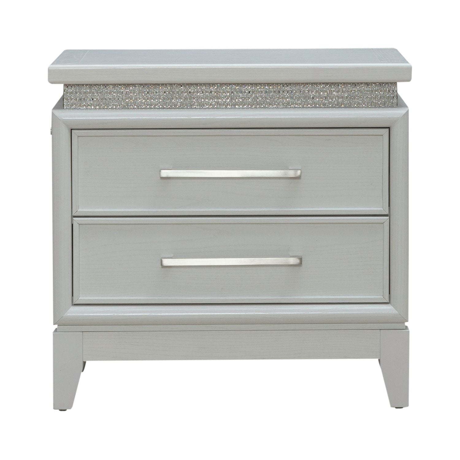 Reflections Nightstand with Lights and Charging Station