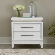 Reflections Nightstand with Lights and Charging Station