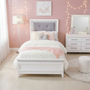 Reflections Full Upholstery Bed, Dresser & Mirror