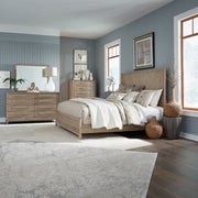 Brentwood King Panel Bed, Dresser & Mirror, Chest
