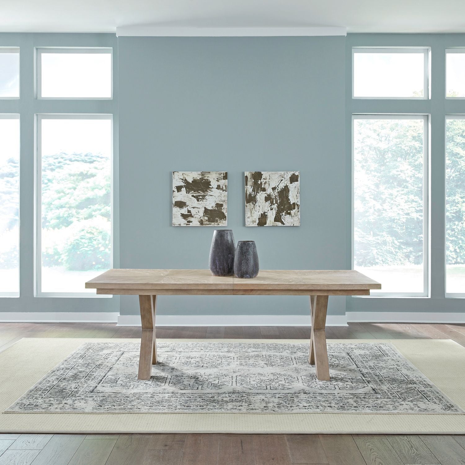 Brentwood Double Pedestal Table Set