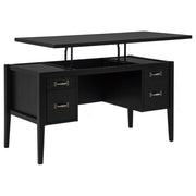 Graham 54-inch 4-drawer Double Pedestal Lift Top Computer Desk Black