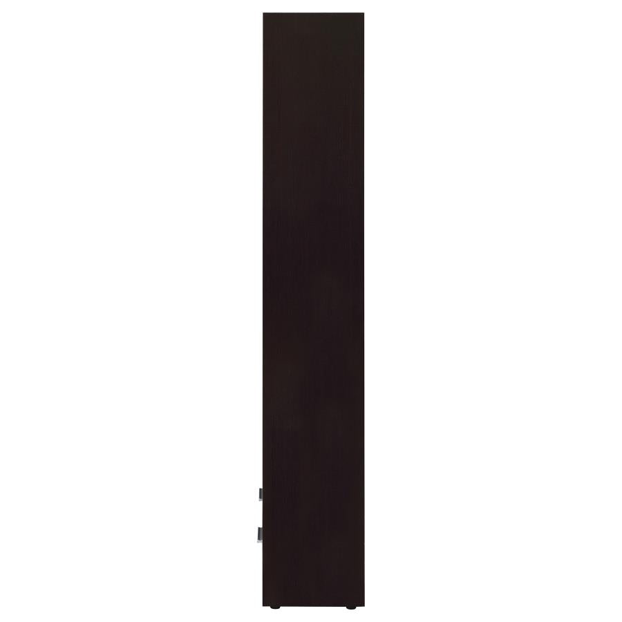 Skylar 71-inch 4-shelf Bookcase with Drawer Cappuccino
