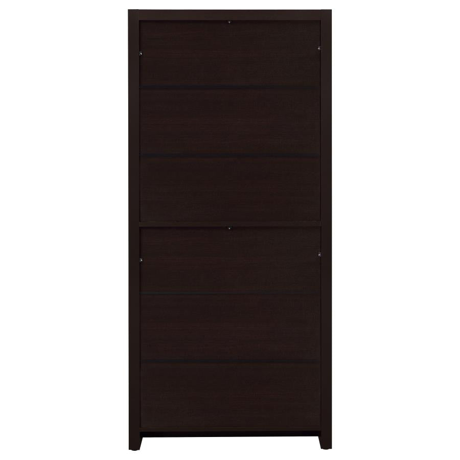 Skylar 71-inch 4-shelf Bookcase with Drawer Cappuccino