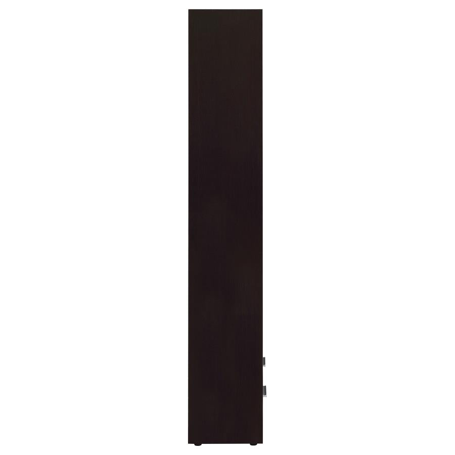 Skylar 71-inch 4-shelf Bookcase with Drawer Cappuccino