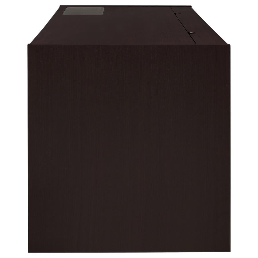 Halston 60-inch 3-drawer Office Computer Desk Cappuccino