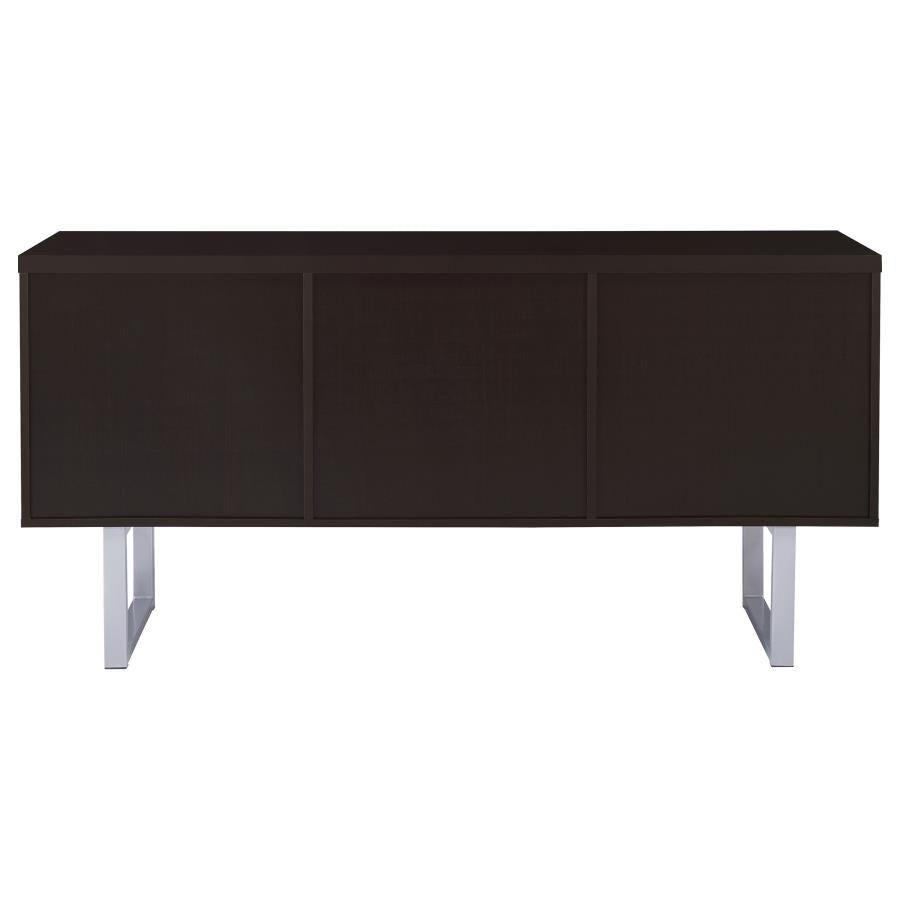 Lawtey 5-drawer Home Office Storage Credenza Cappuccino
