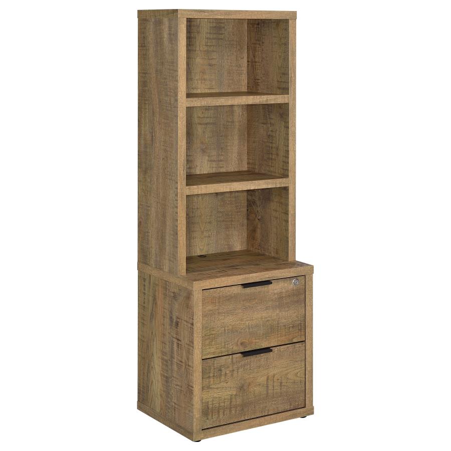 Westpark 3-piece Wall Unit Bookcase Set with USB Mango