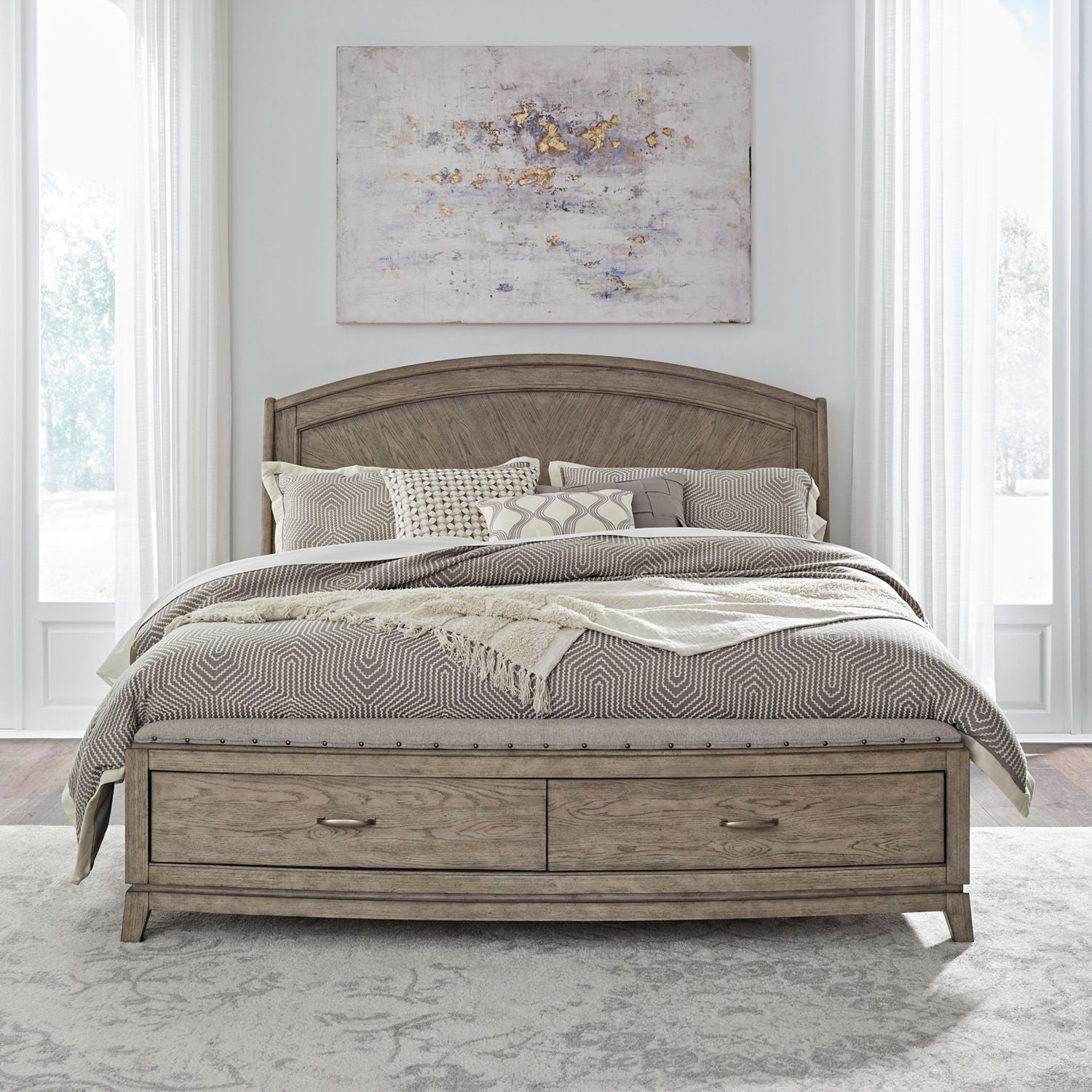 Avalon King California Panel Storage Bed