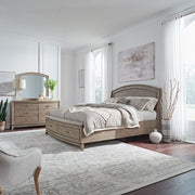 Avalon King Panel Storage Bed, Dresser & Mirror