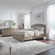 Avalon King Panel Storage Bed, Dresser & Mirror, Chest