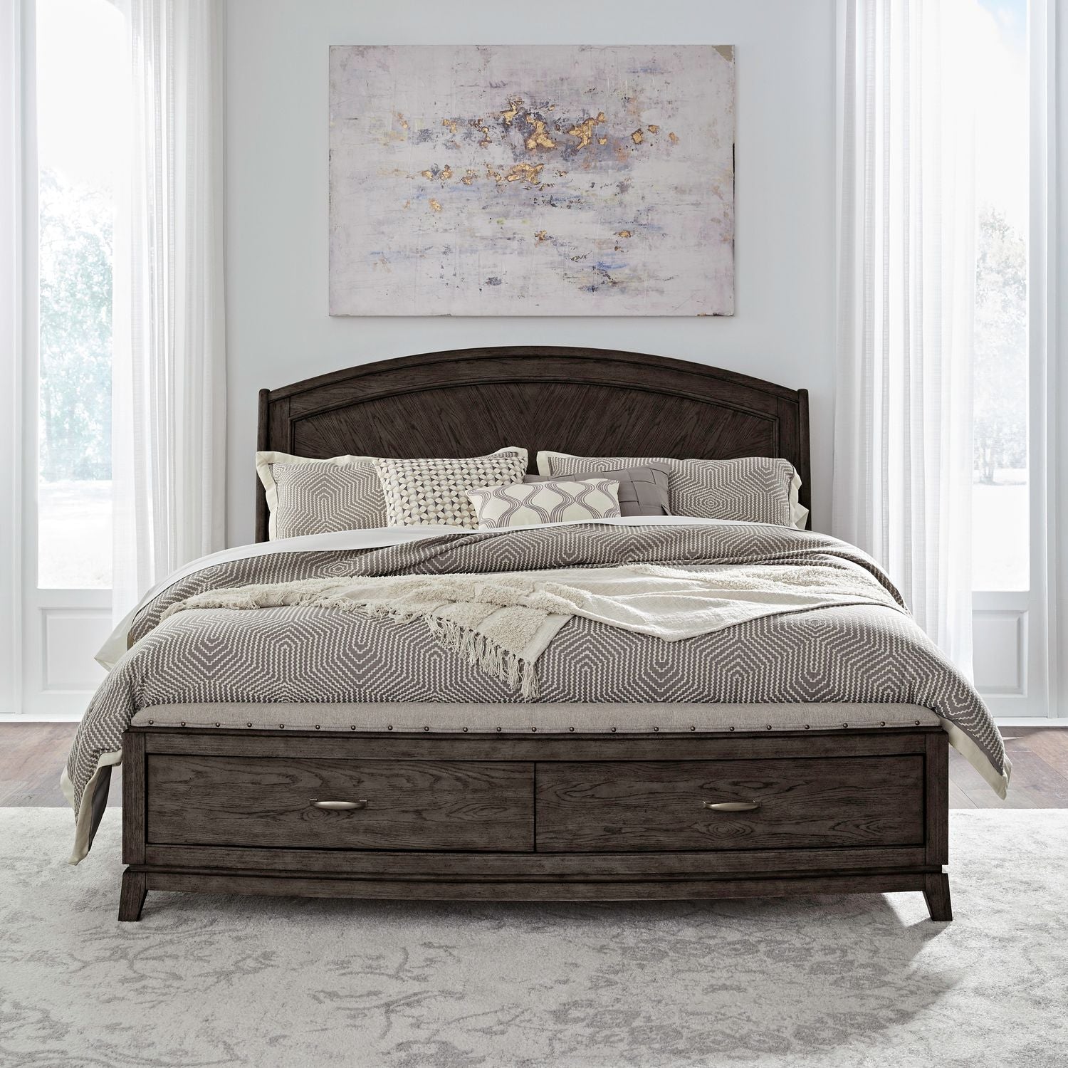 Avalon Queen Panel Storage Bed