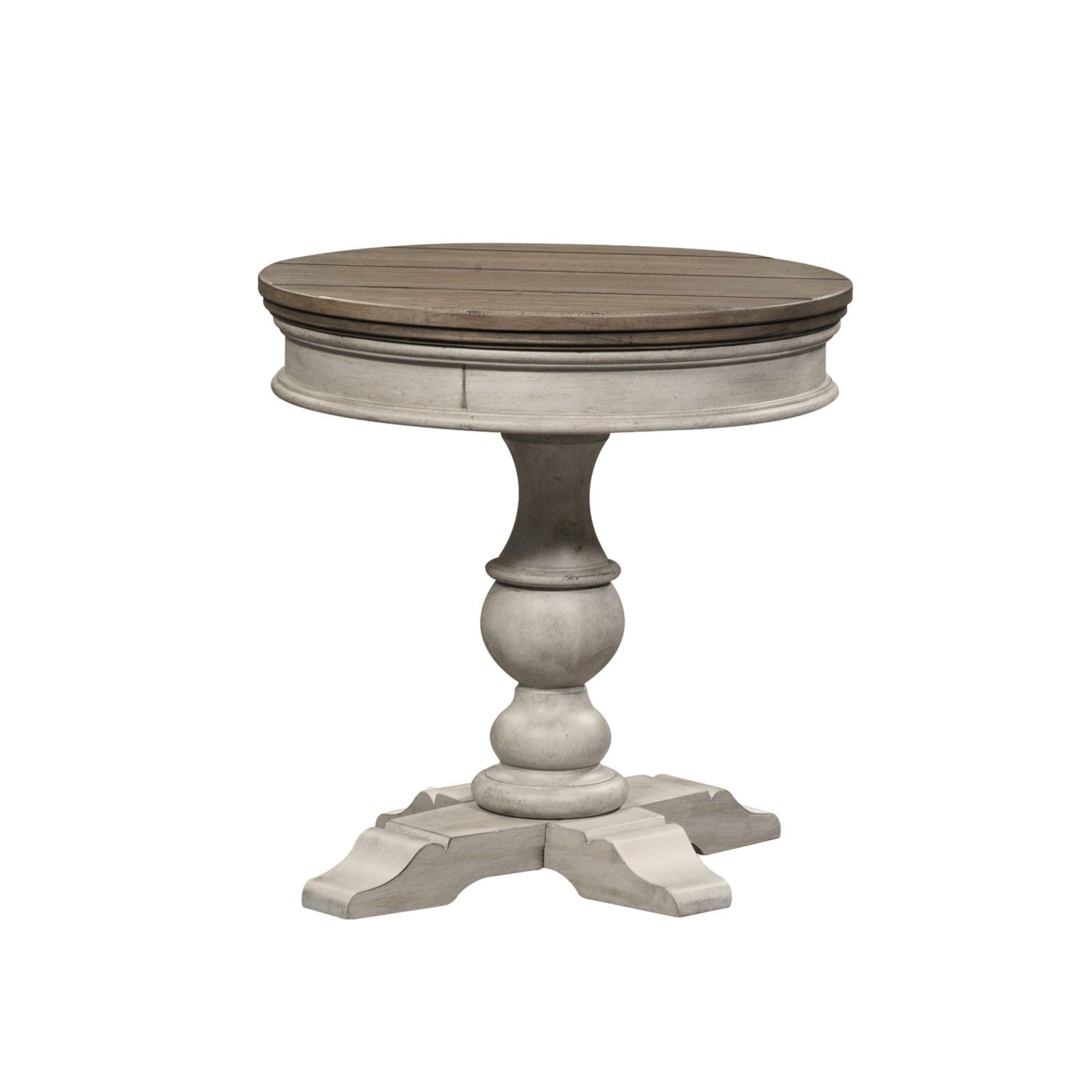 Heartland Round Pedestal Chair Side Table