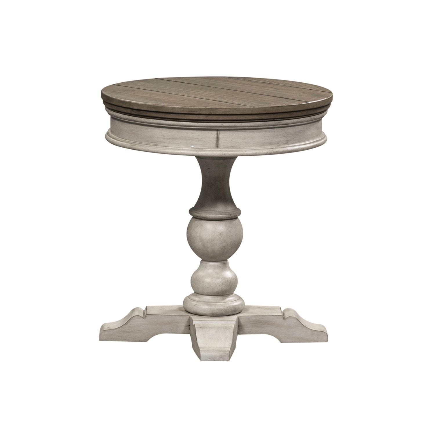 Heartland Round Pedestal Chair Side Table