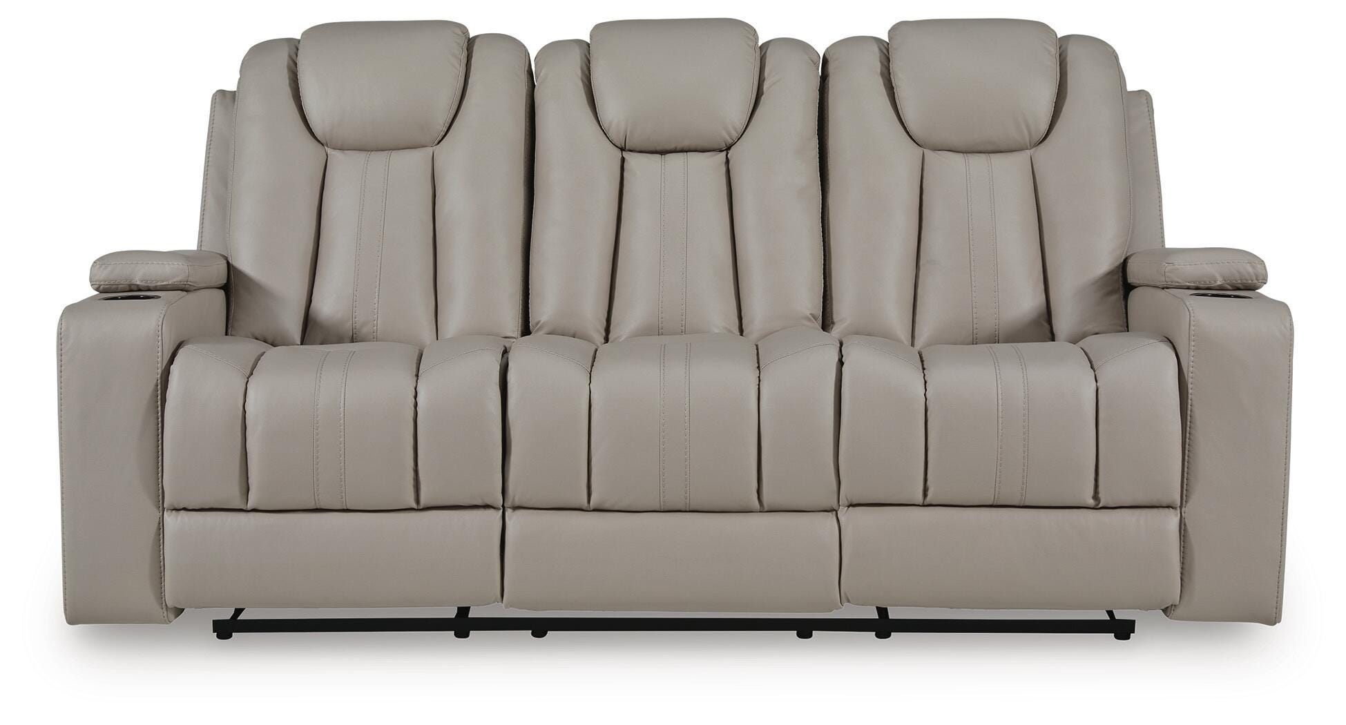 Elevate Edges Reclining Sofa with Drop Down Table