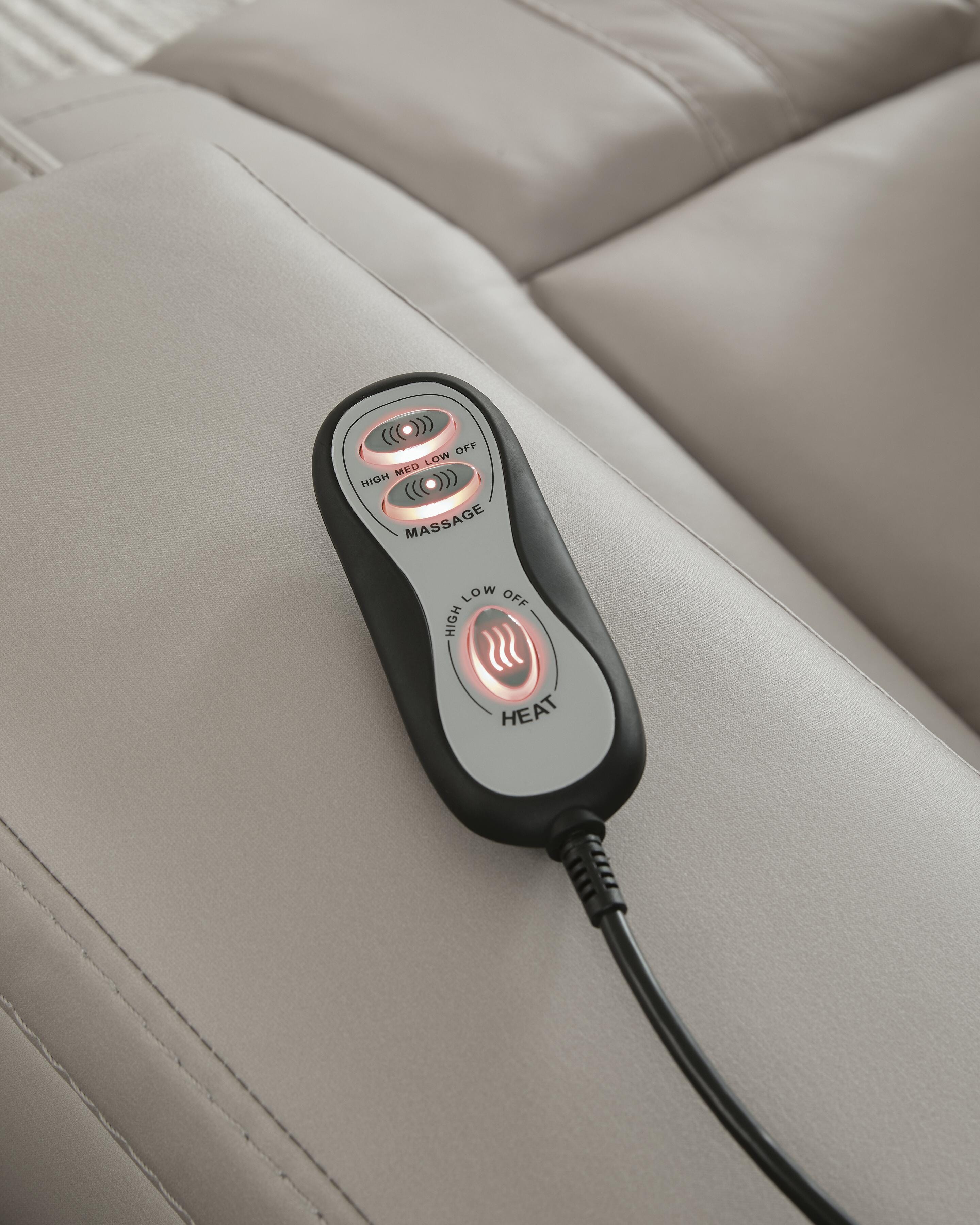 Elevate Edges Glider Reclining Loveseat with Console