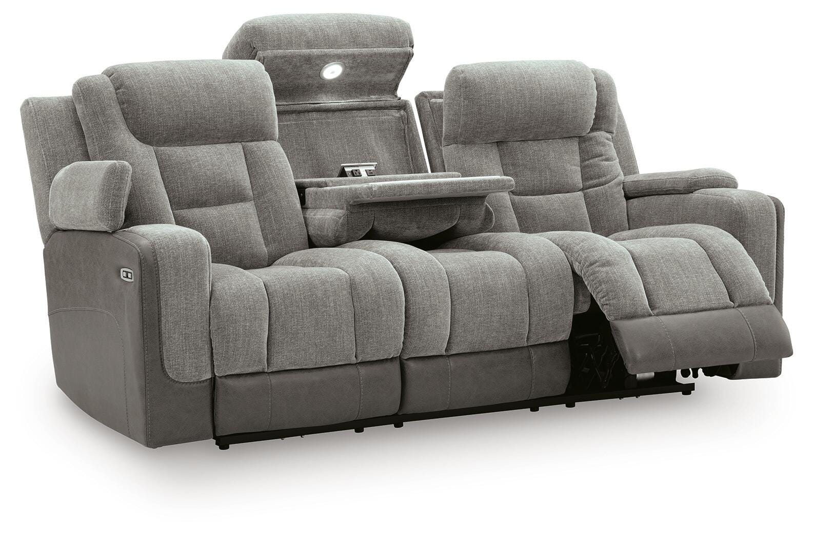 Mixed Motion Power Reclining Sofa