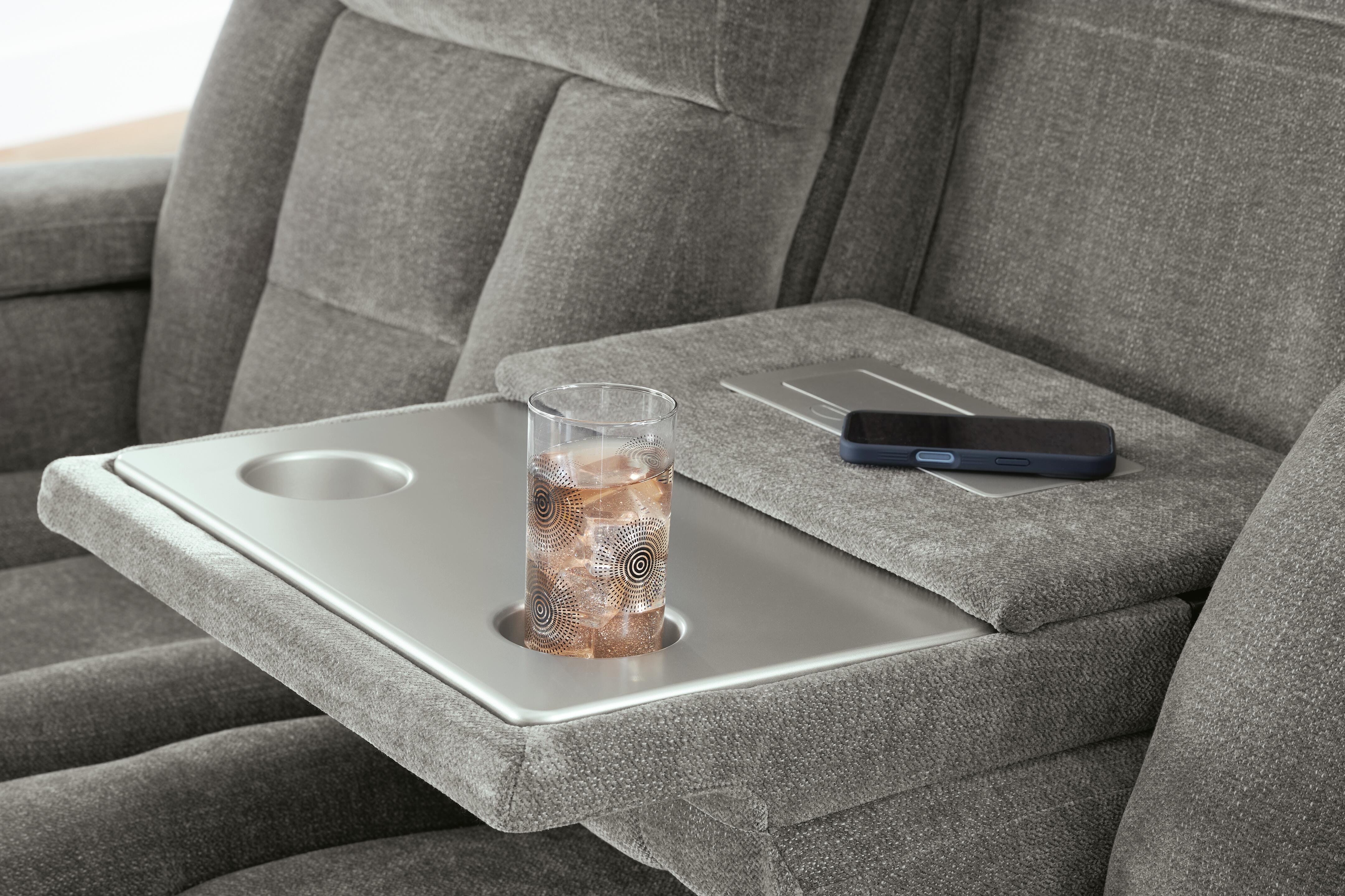 Mixed Motion Power Reclining Sofa