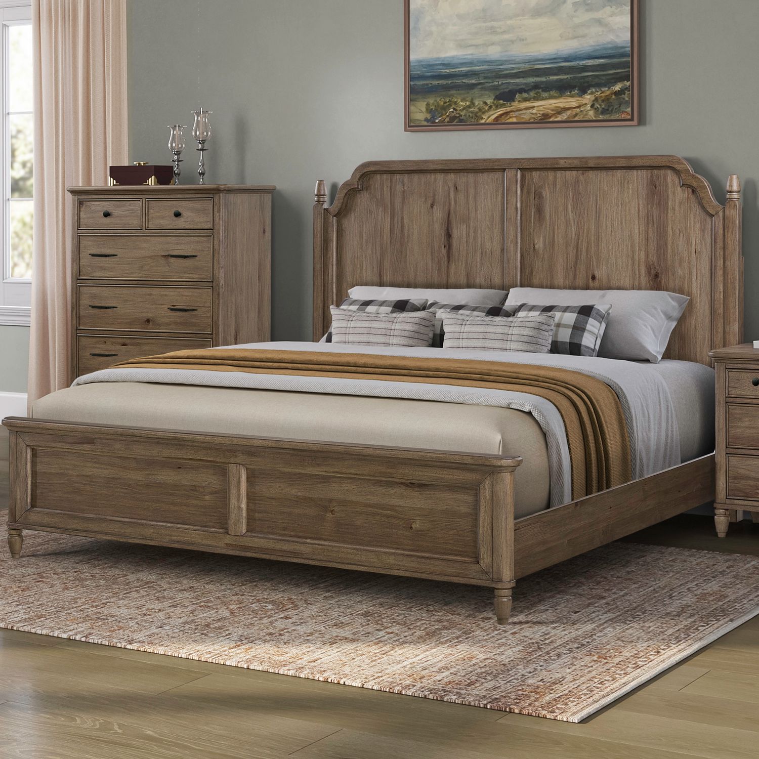 Hickory Grove Queen Panel Bed