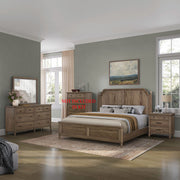 Hickory Grove Queen Panel Bed, Dresser & Mirror, Nightstand